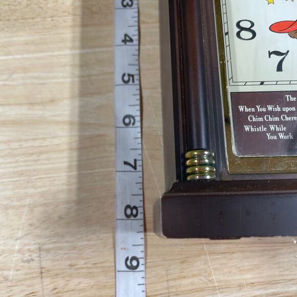 Disney Seiko Quartz Mickey Mouse Musical Alarm Clock Fantasia Parts Only - Picture 5 of 7